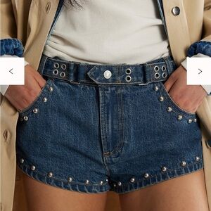 Free People We The Free The Cool Kid Denim Micro Shorts Size 26 Popular NWT